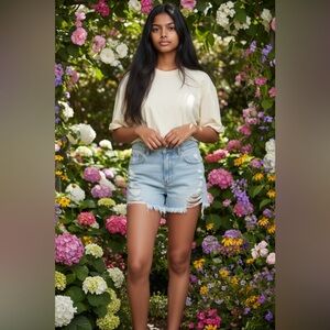 American Eagle Distressed Denim Shorts